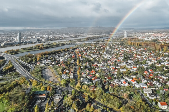 Der Blick über Wien vom Donauturm, 1220